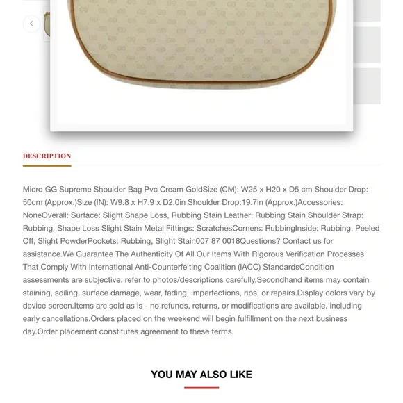 Gucci Tan and Brown Leather Crossbody Bag Vintage 80s OFFERS - Picture 11 of 16